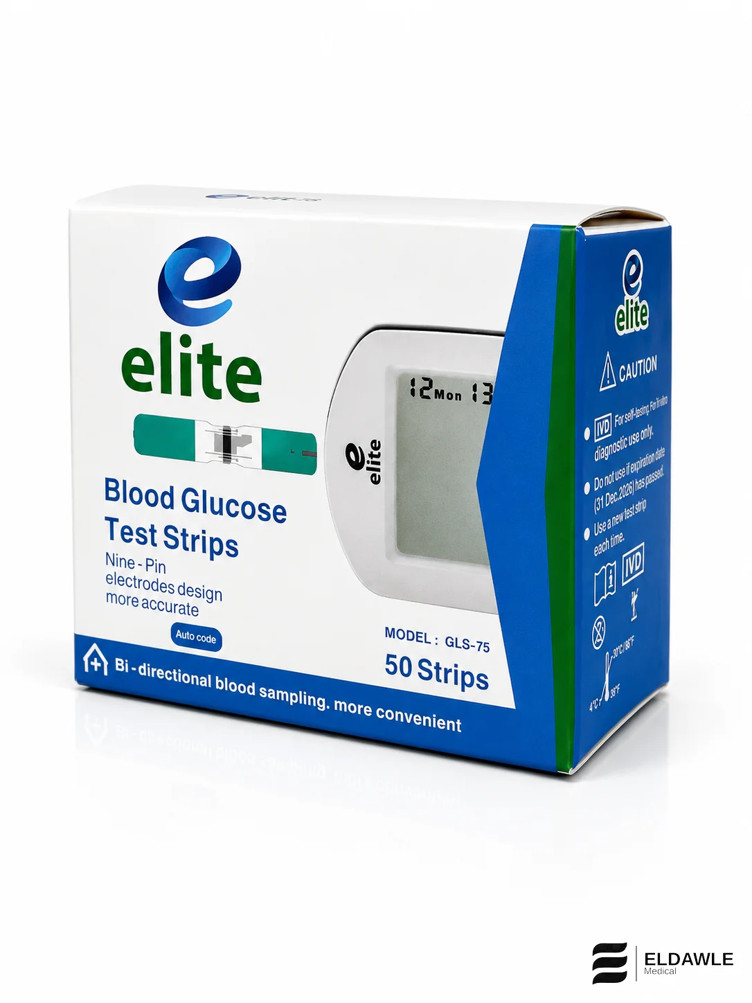 شرائط قياس السكر إيليت - Elite Blood Glucose Test Strips ( 50 شريط اختبار ) 2