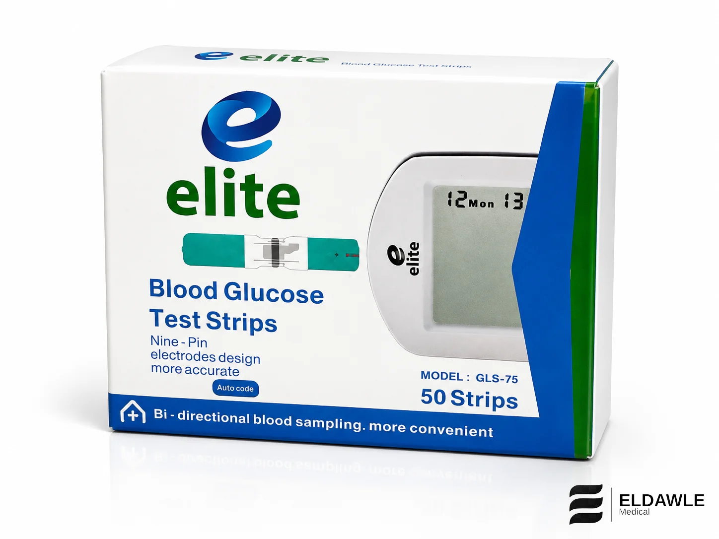 شرائط قياس السكر إيليت - Elite Blood Glucose Test Strips ( 50 شريط اختبار )