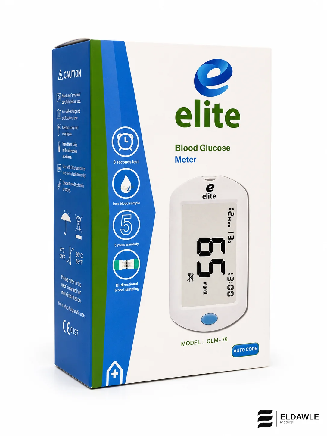 جهاز قياس السكر في الدم إيليت Elite GLM-75 (Blood Glucose Meter) 5