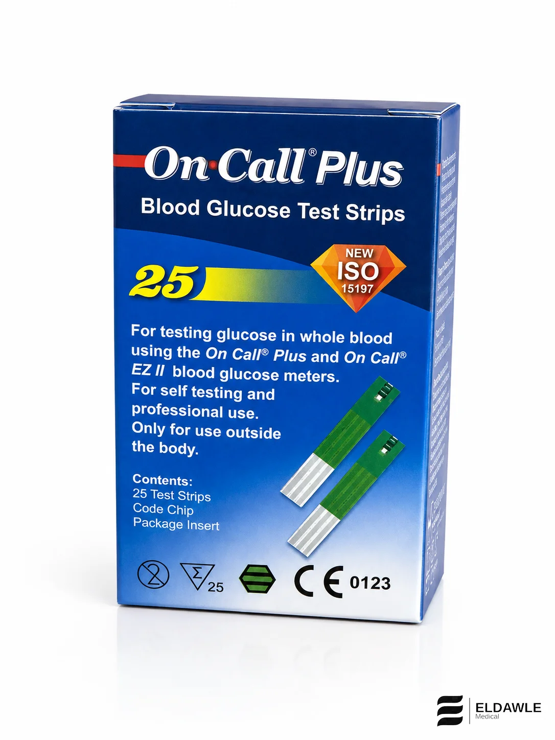 شرائط قياس السكر أون كول بلس -On Call Plus Blood Glucose Test Strips ( 25 شريط اختبار )